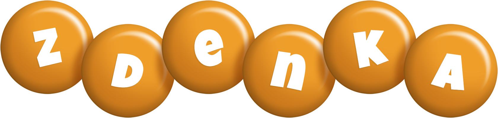 Zdenka candy-orange logo