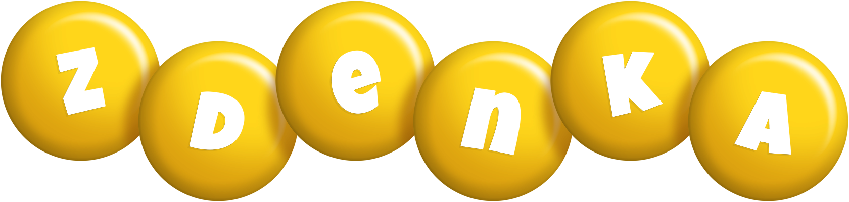 Zdenka candy-yellow logo