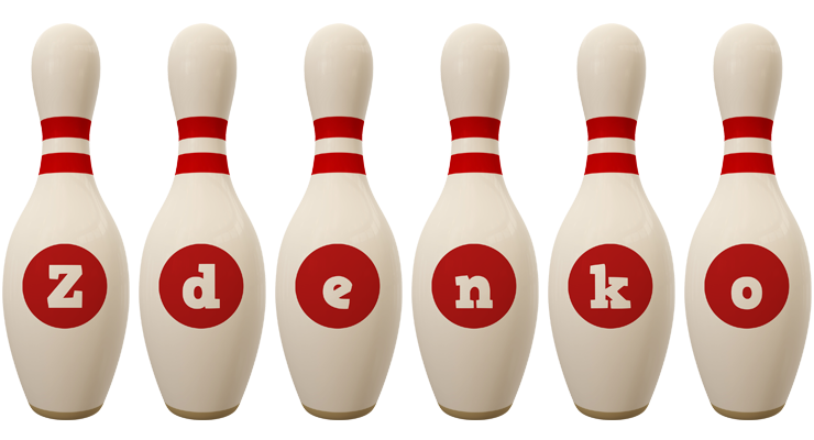 Zdenko bowling-pin logo