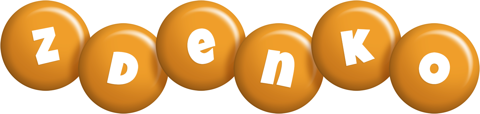 Zdenko candy-orange logo