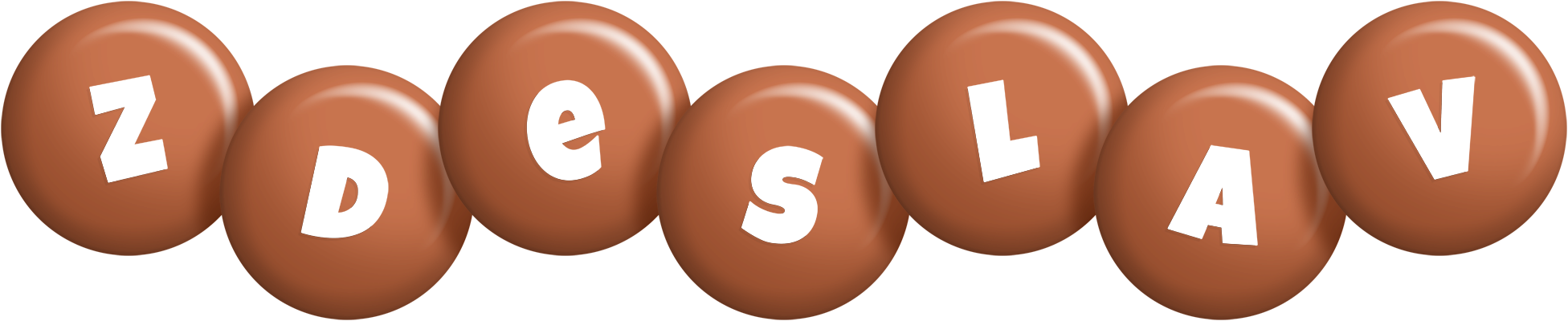 Zdeslav candy-brown logo