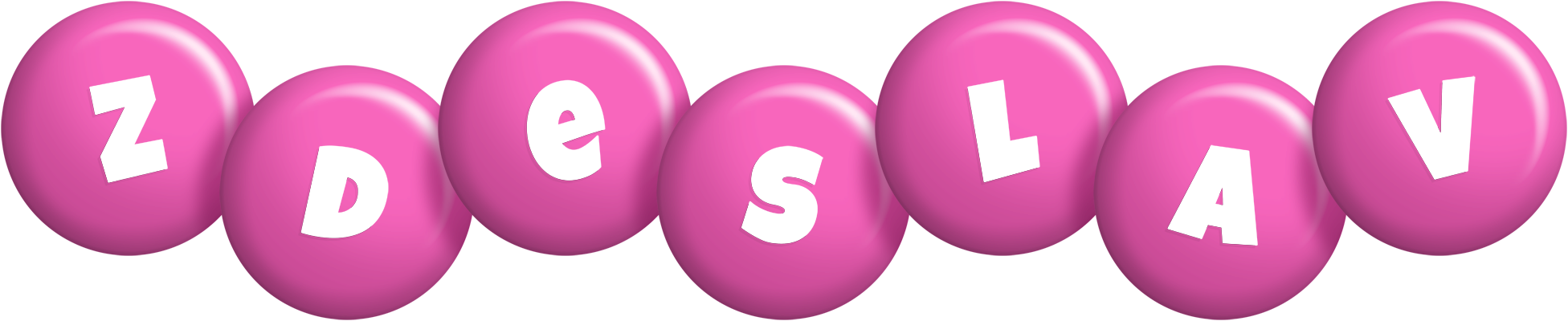 Zdeslav candy-pink logo