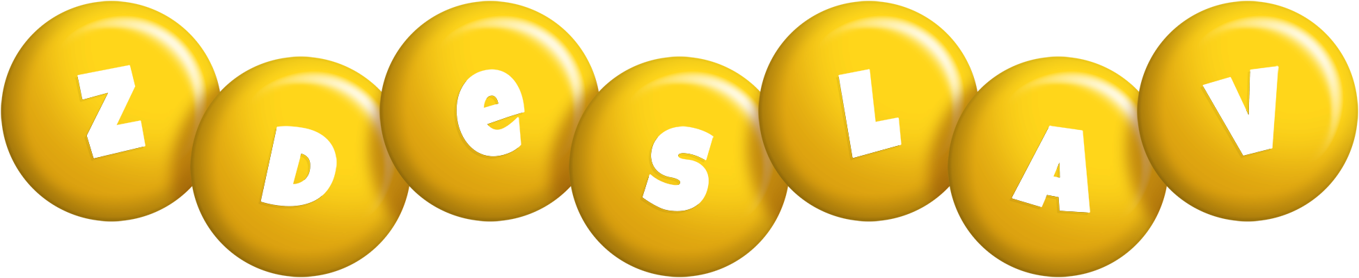 Zdeslav candy-yellow logo
