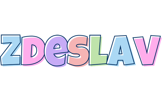 Zdeslav pastel logo