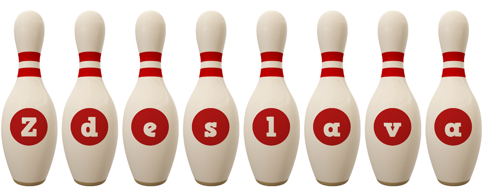 Zdeslava bowling-pin logo