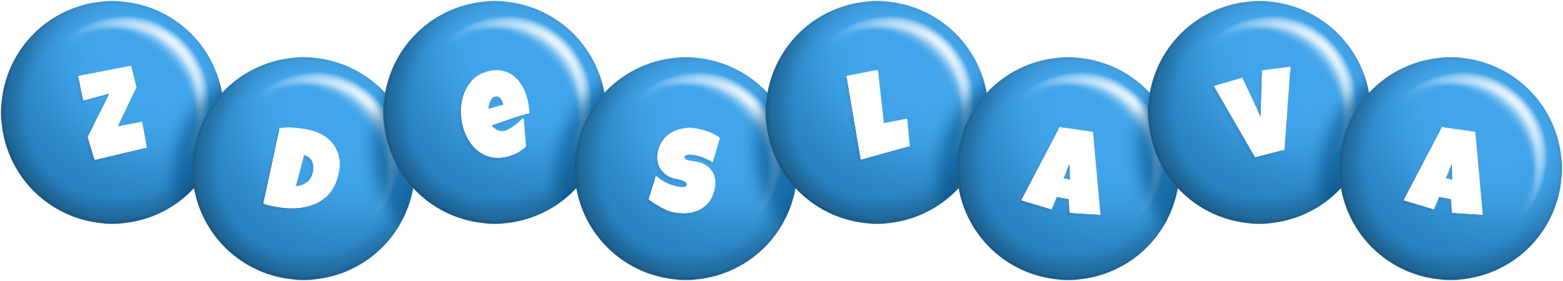 Zdeslava candy-blue logo