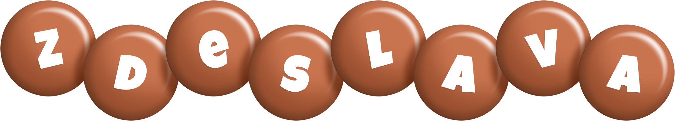Zdeslava candy-brown logo