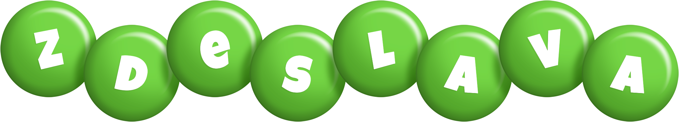 Zdeslava candy-green logo