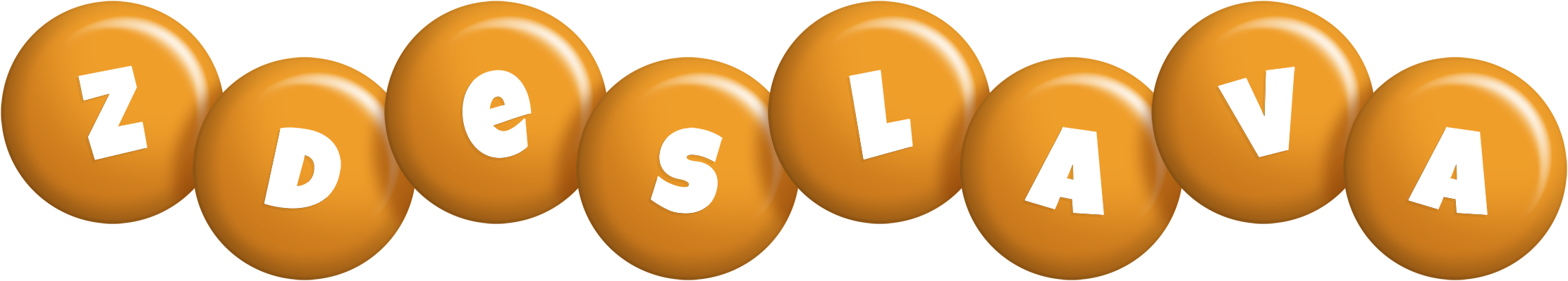 Zdeslava candy-orange logo