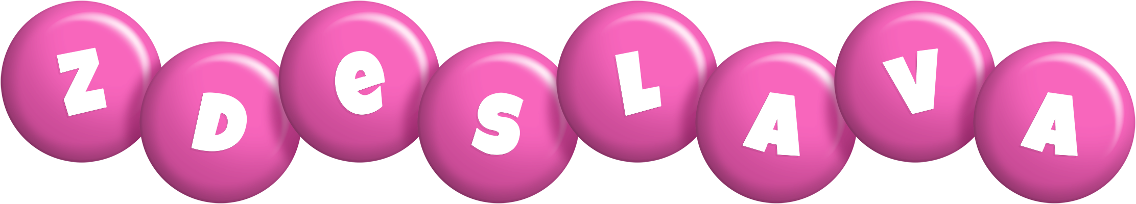Zdeslava candy-pink logo