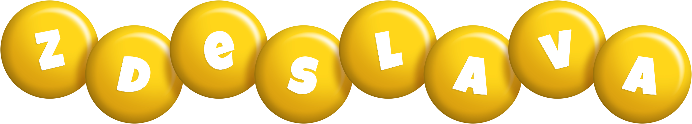 Zdeslava candy-yellow logo