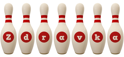 Zdravka bowling-pin logo