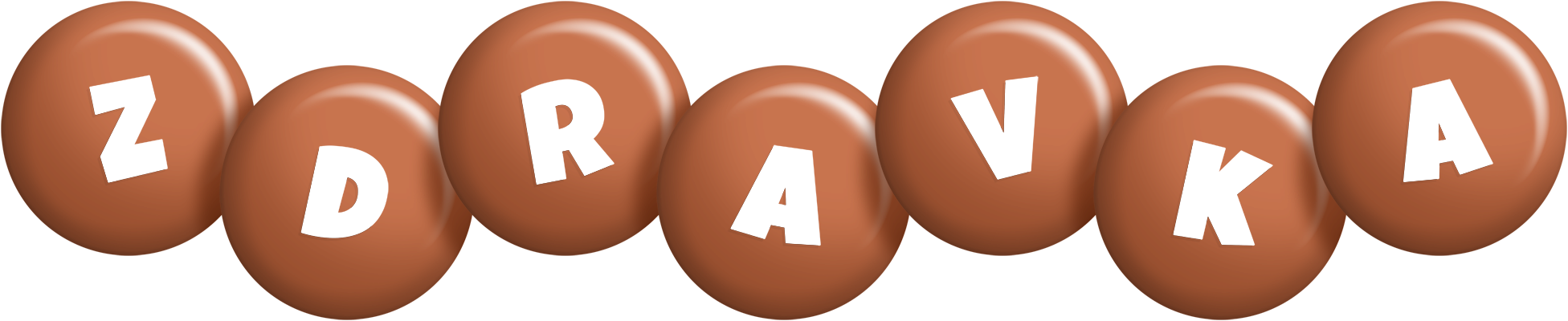 Zdravka candy-brown logo