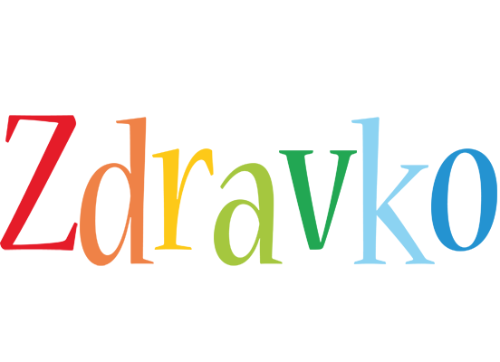 Zdravko birthday logo