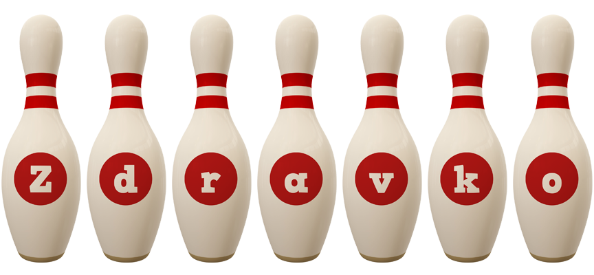 Zdravko bowling-pin logo