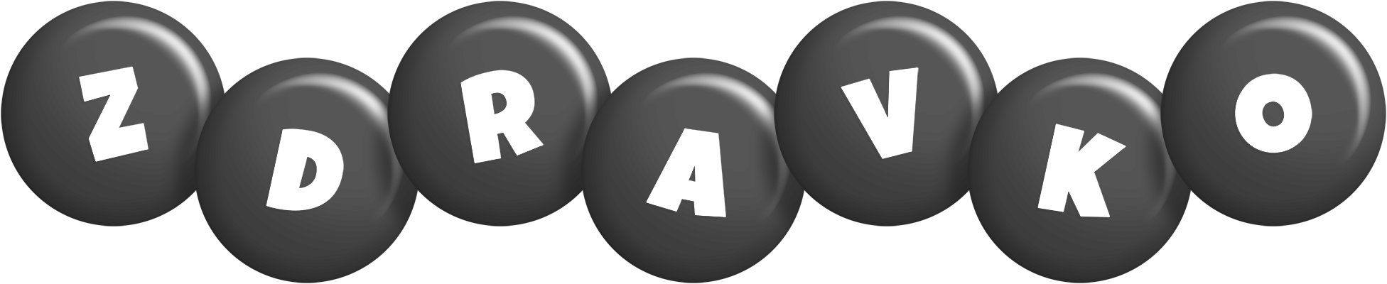 Zdravko candy-black logo