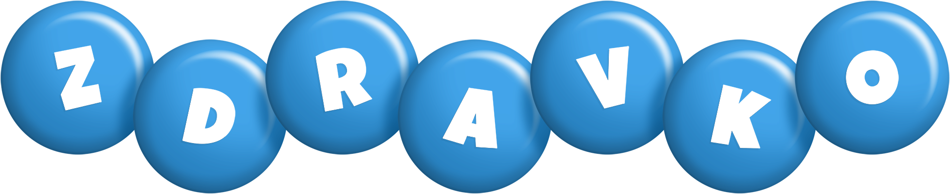 Zdravko candy-blue logo