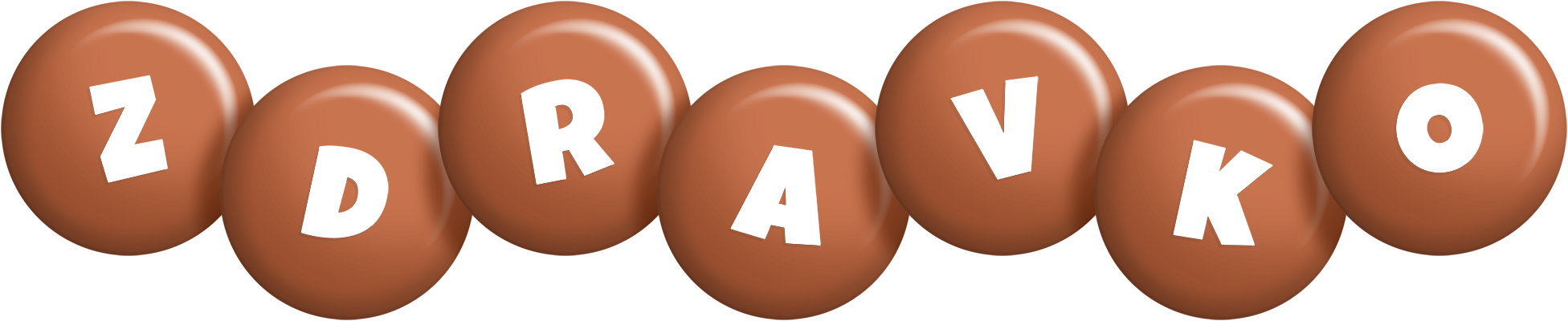 Zdravko candy-brown logo