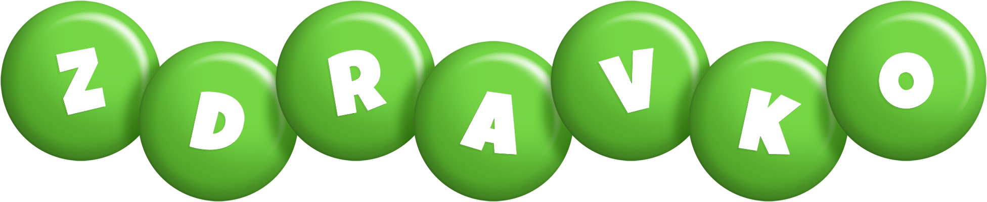 Zdravko candy-green logo