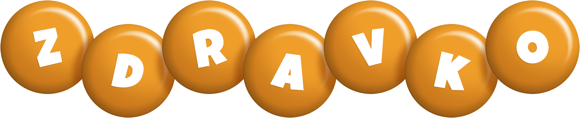 Zdravko candy-orange logo
