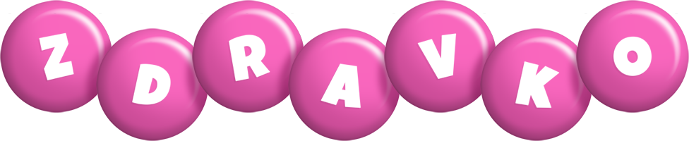 Zdravko candy-pink logo