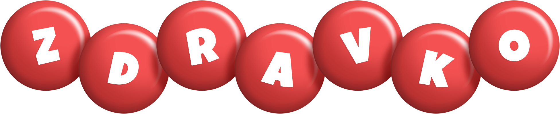 Zdravko candy-red logo