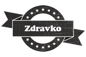 Zdravko grunge logo