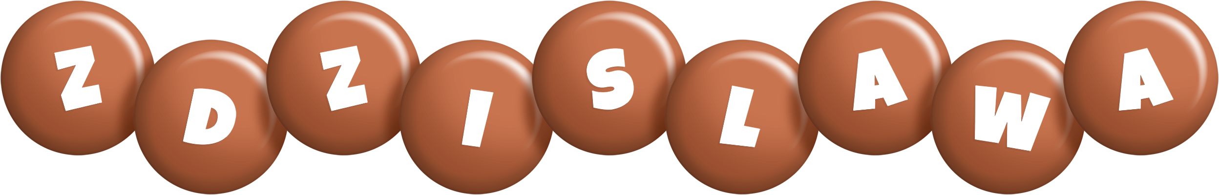 Zdzislawa candy-brown logo