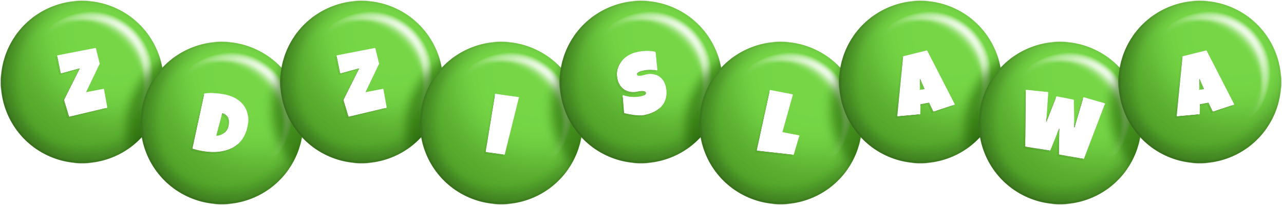 Zdzislawa candy-green logo