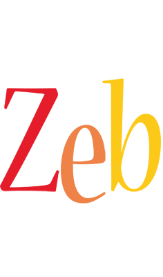 Zeb birthday logo