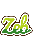 Zeb golfing logo