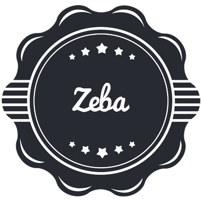 Zeba badge logo