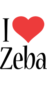 Zeba i-love logo
