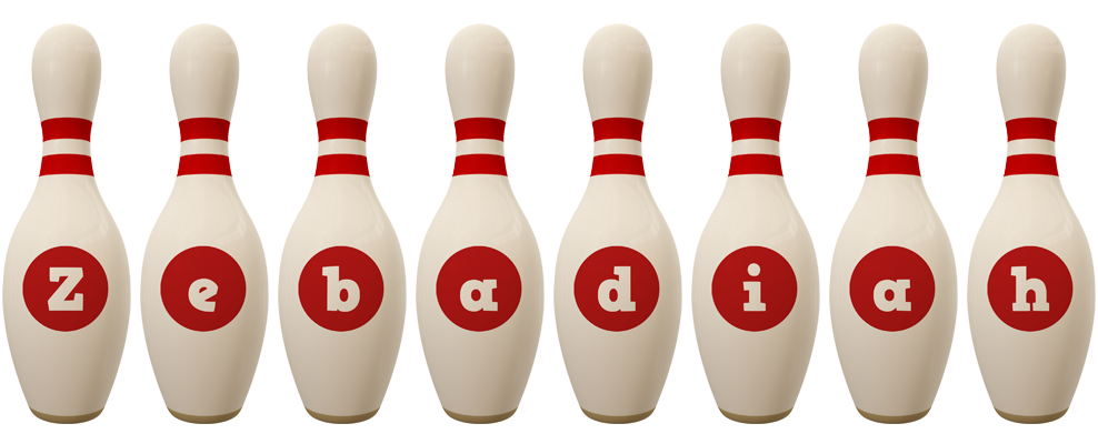 Zebadiah bowling-pin logo