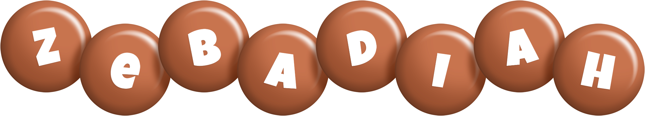 Zebadiah candy-brown logo