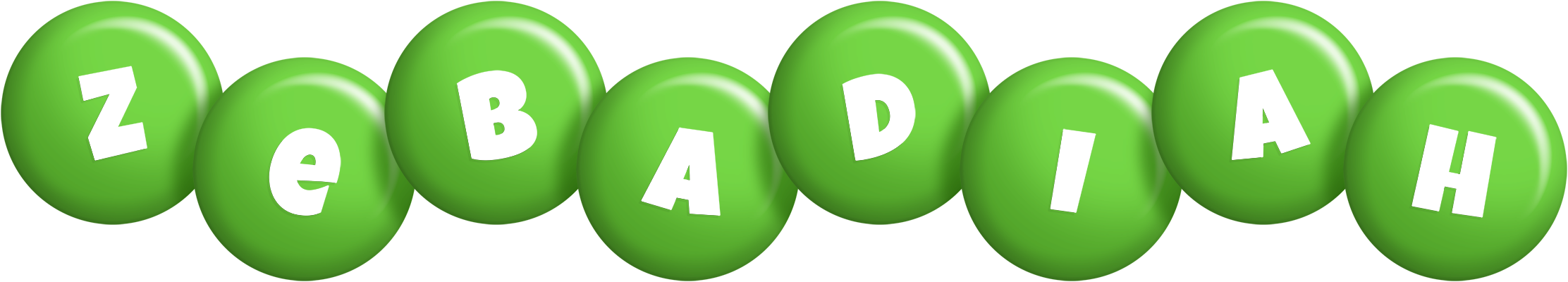 Zebadiah candy-green logo