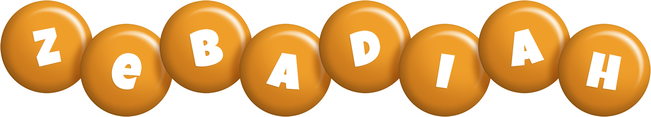 Zebadiah candy-orange logo