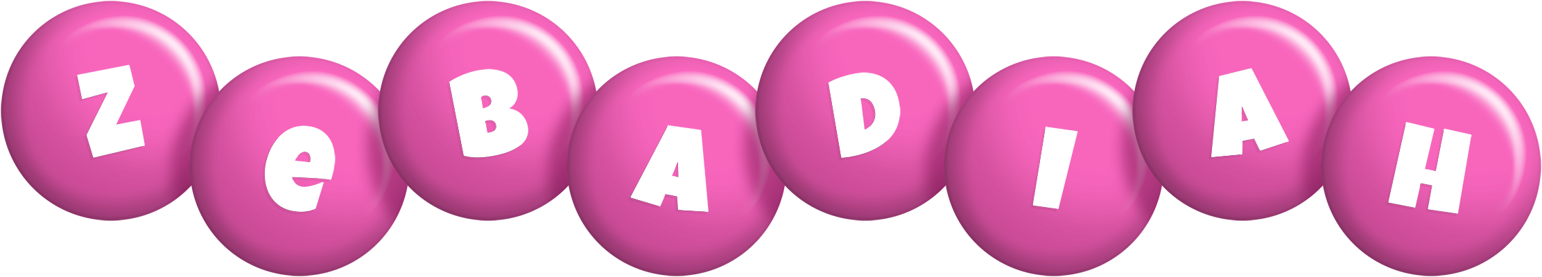 Zebadiah candy-pink logo