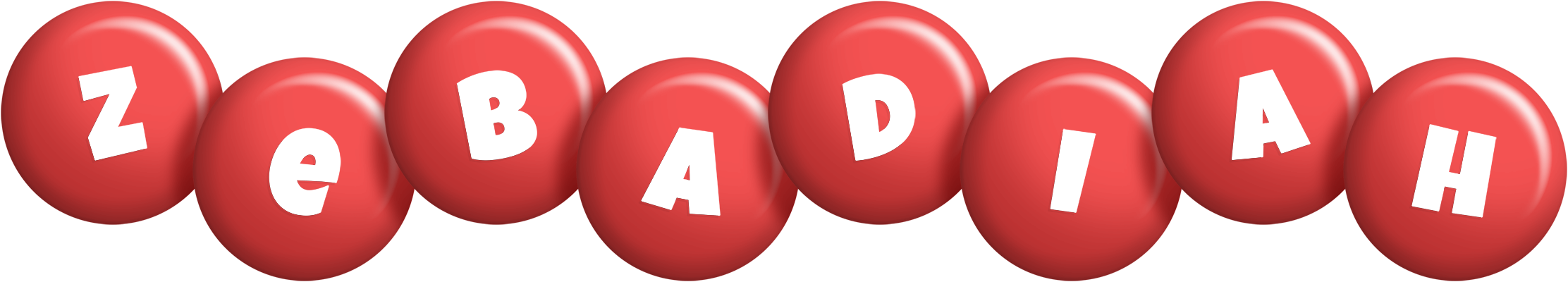 Zebadiah candy-red logo