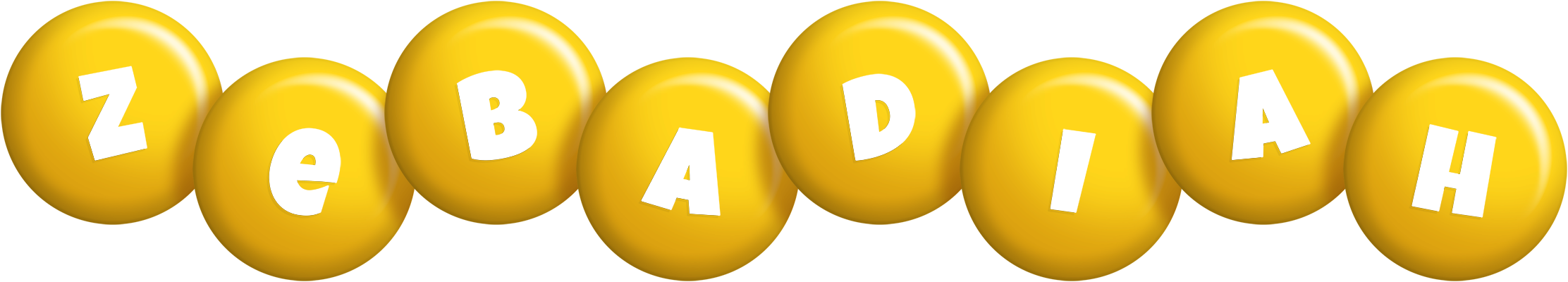 Zebadiah candy-yellow logo