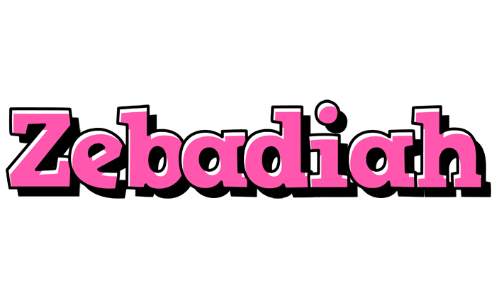 Zebadiah girlish logo
