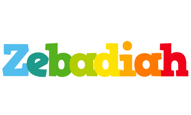 Zebadiah rainbows logo