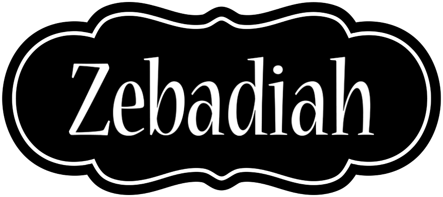 Zebadiah welcome logo