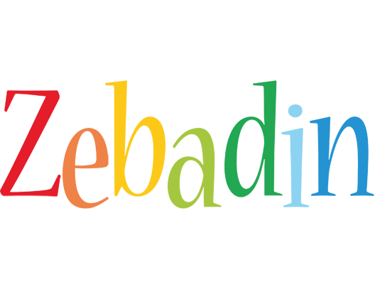 Zebadin birthday logo