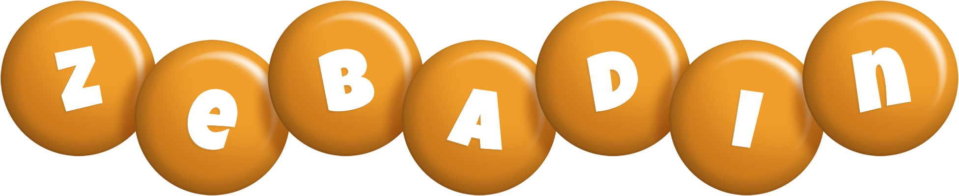 Zebadin candy-orange logo