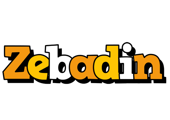 Zebadin cartoon logo