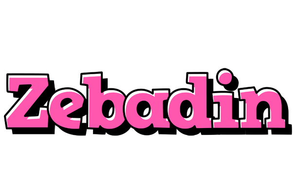 Zebadin girlish logo