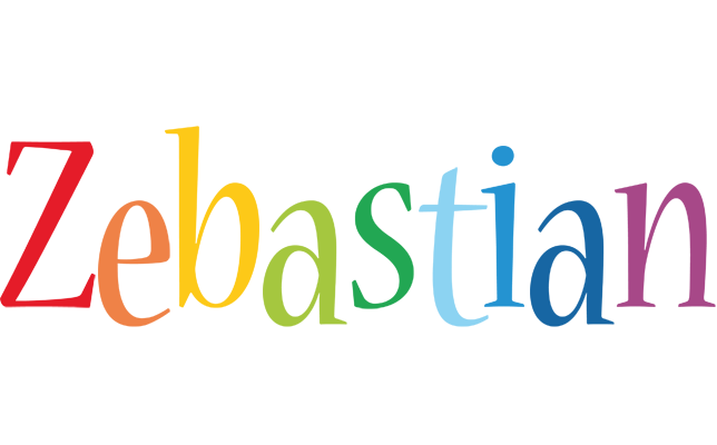 Zebastian birthday logo