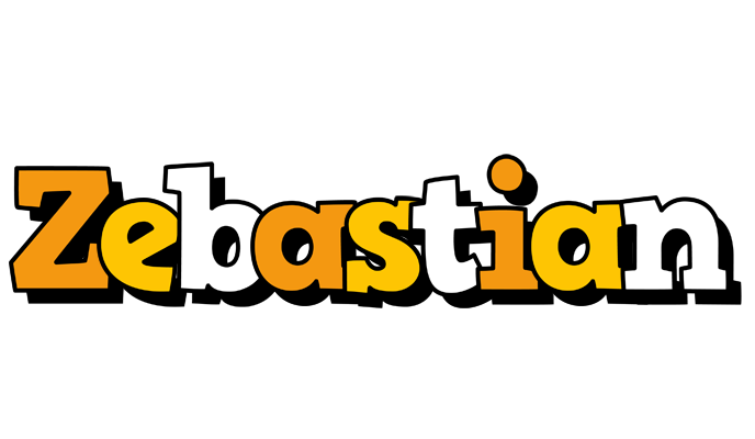 Zebastian cartoon logo