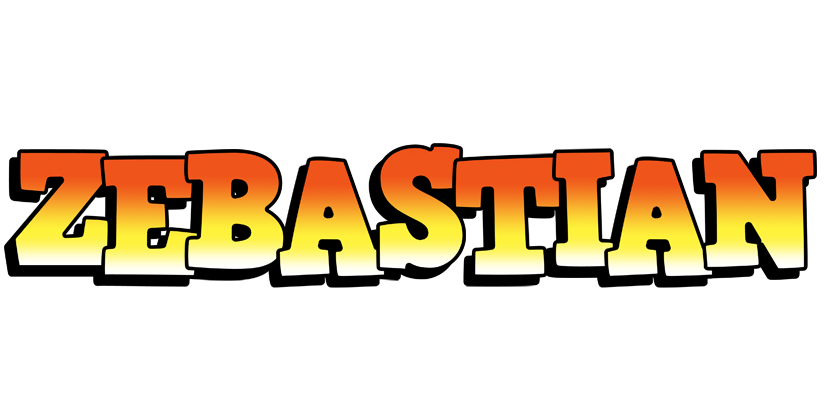Zebastian sunset logo